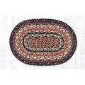 Capitol Importing Co Terracotta Miniature Swatch Oval Rug, 10 x 15 in. 00-990